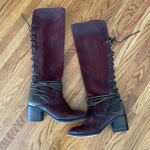 Freebird by Steven COAL Lace-up Tall Boots